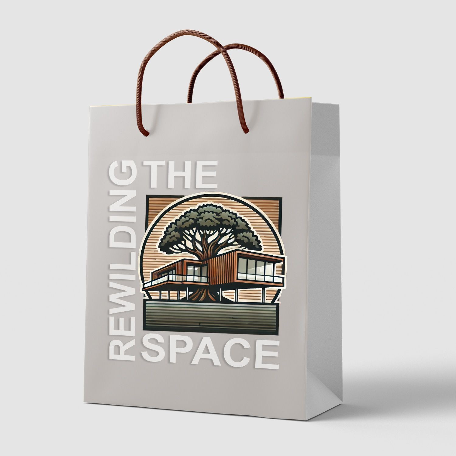 Shopper con logotipo rewilding space